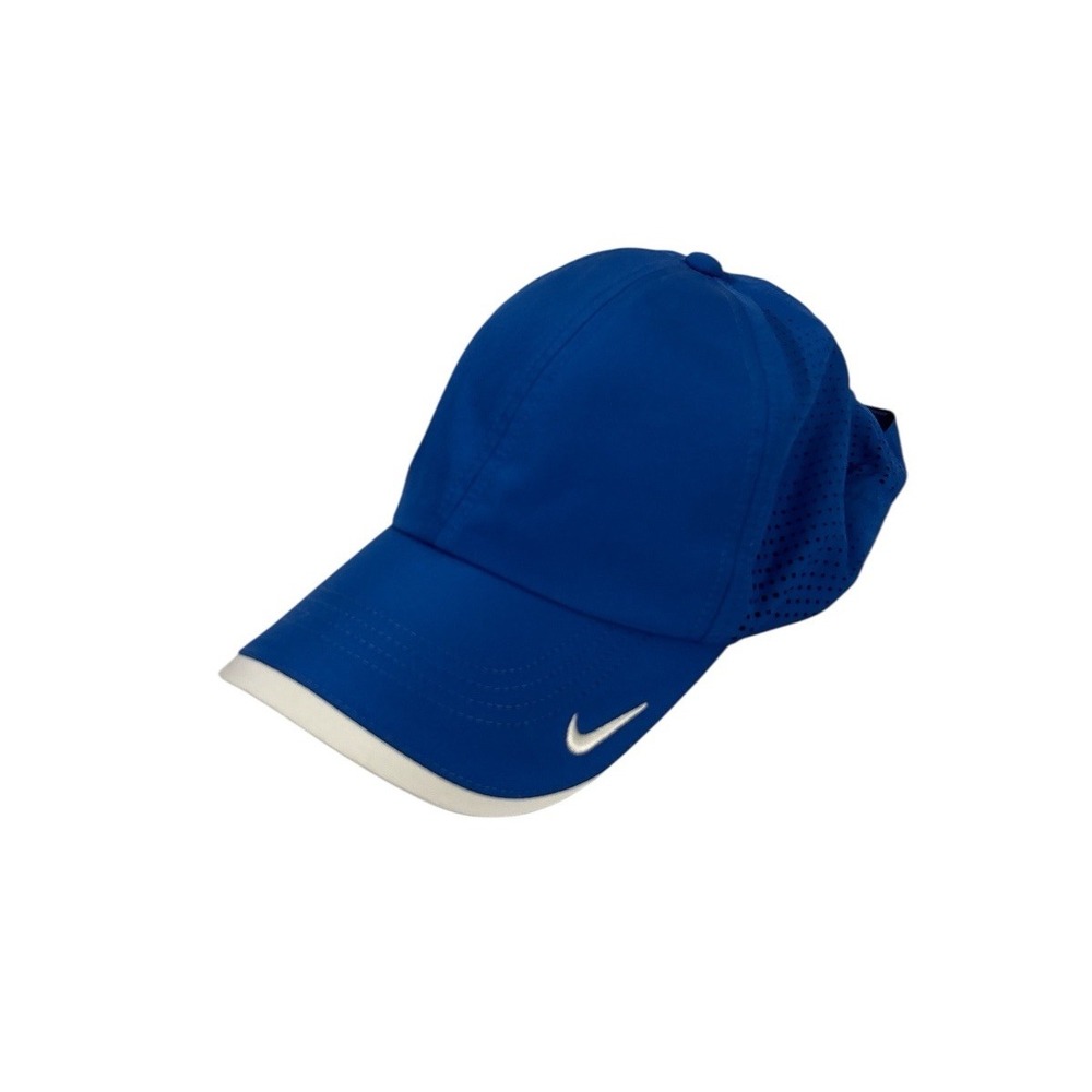 Nike Golf Cap Mens One Size Blue HERITAGE 86 Swoosh DRI-Fit Headwear Adjustable